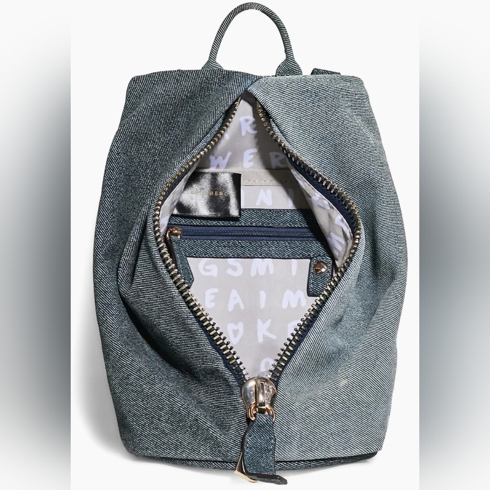 Aimee Kestenberg Denim Leather Belt Bag NWT - Picture 5 of 8